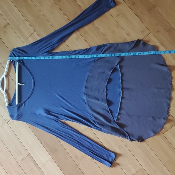 Flowy blue long-sleeved top - Picture 11 of 12